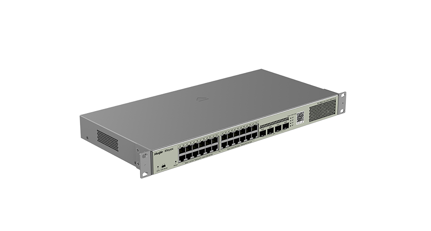 RG-NBS3100-24GT4SFP-P V2  24口千兆接入千兆上联二层网管PoE交换机