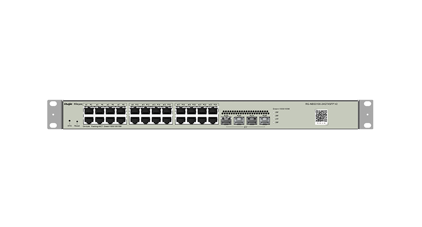RG-NBS3100-24GT4SFP V2  24口千兆接入千兆上联二层网管交换机