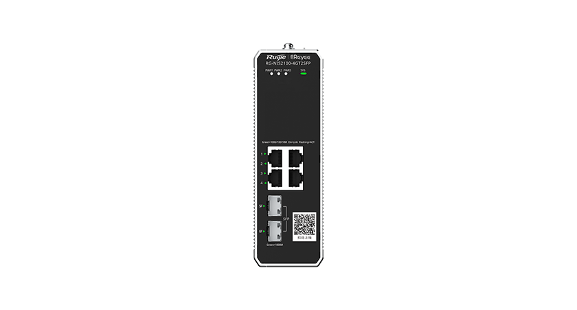 RG-NIS2100-4GT2SFP  4口千兆接入双千兆上联非网管型工业级交换机