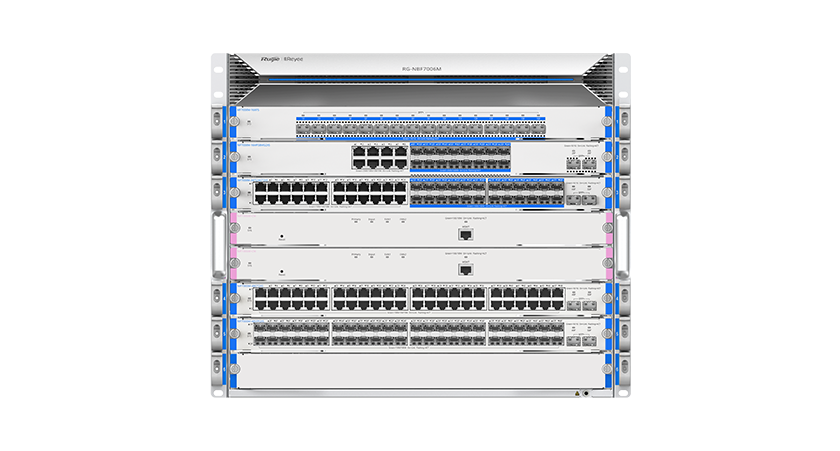 RG-NBF7006M  万兆SFP+光上联机框式三层网管光网融合交换机（OLT）